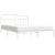 Cadru de pat metalic cu tăblie, alb, 183x213 cm GartenMobel Dekor