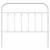 Tăblie de pat metalică, alb, 107 cm GartenMobel Dekor