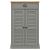 Dulap de pantofi VIGO, gri, 60x35x96 cm, lemn masiv de pin GartenMobel Dekor