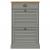 Dulap de pantofi VIGO, 60x35x96 cm, gri, lemn masiv de pin GartenMobel Dekor