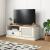 Comodă TV VIGO, alb, 106x40x40 cm, lemn masiv de pin GartenMobel Dekor
