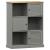 Bibliotecă VIGO, gri, 90x35x114,5 cm, lemn masiv de pin GartenMobel Dekor