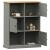 Bibliotecă VIGO, gri, 90x35x114,5 cm, lemn masiv de pin GartenMobel Dekor