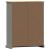 Bibliotecă VIGO, gri, 90x35x114,5 cm, lemn masiv de pin GartenMobel Dekor