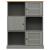 Bibliotecă VIGO, gri, 90x35x114,5 cm, lemn masiv de pin GartenMobel Dekor