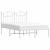 Cadru de pat metalic cu tăblie, alb, 120x200 cm GartenMobel Dekor