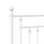 Cadru de pat din metal cu tăblie, alb, 107x203 cm GartenMobel Dekor