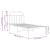 Cadru de pat metalic cu tăblie, alb, 90x190 cm GartenMobel Dekor