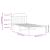 Cadru de pat din metal cu tăblie, alb, 100x200 cm GartenMobel Dekor