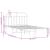 Cadru de pat metalic cu tăblie, alb, 120x190 cm GartenMobel Dekor