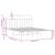 Cadru de pat metalic cu tăblie, alb, 140x190 cm GartenMobel Dekor
