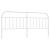 Tăblie de pat metalică, alb, 200 cm GartenMobel Dekor