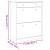 Pantofar ALTA, alb, 77x35x96 cm, lemn masiv de pin GartenMobel Dekor