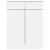 Pantofar ALTA, alb, 77x35x96 cm, lemn masiv de pin GartenMobel Dekor