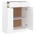 Pantofar ALTA, alb, 77x35x96 cm, lemn masiv de pin GartenMobel Dekor