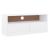 Dulap TV cu sertare „ALTA” alb, 100x35x41 cm, lemn masiv de pin GartenMobel Dekor