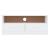 Dulap TV cu sertare „ALTA” alb, 100x35x41 cm, lemn masiv de pin GartenMobel Dekor