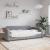 Cadru de pat, gri deschis, 80x200 cm, material textil GartenMobel Dekor