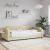 Pat de zi, crem, 80x200 cm, material textil GartenMobel Dekor