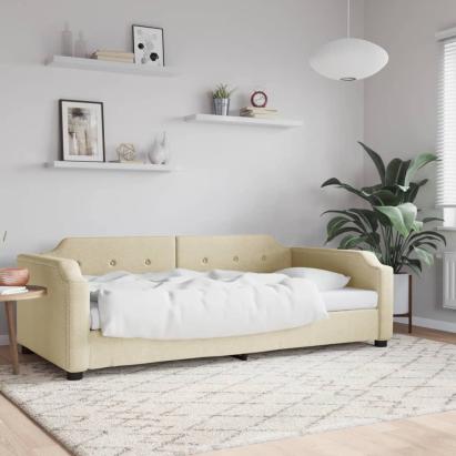 Pat de zi, crem, 80x200 cm, material textil GartenMobel Dekor
