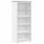 Bibliotecă BODO, alb, 80x38x180 cm, lemn masiv pin, 5 rafturi GartenMobel Dekor
