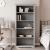 Bibliotecă BODO, gri, 80x38x180 cm, lemn masiv pin, 5 rafturi GartenMobel Dekor