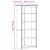 Bibliotecă BODO, gri, 80x38x180 cm, lemn masiv pin, 5 rafturi GartenMobel Dekor