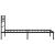 Cadru de pat din metal cu tăblie, negru, 100x200 cm GartenMobel Dekor