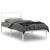 Cadru de pat din metal cu tăblie, alb, 107x203 cm GartenMobel Dekor
