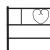 Cadru de pat din metal cu tăblie, negru, 100x200 cm GartenMobel Dekor