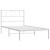 Cadru de pat din metal cu tăblie, alb, 107x203 cm GartenMobel Dekor