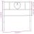 Tăblie de pat metalică, alb, 75 cm GartenMobel Dekor