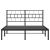 Cadru de pat metalic cu tăblie, negru, 140x200 cm GartenMobel Dekor