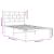 Cadru pat metalic cu tăblie, alb, 90x200 cm GartenMobel Dekor