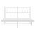 Cadru de pat metalic cu tăblie, alb, 120x200 cm GartenMobel Dekor