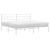 Cadru de pat metalic cu tăblie, alb, 180x200 cm GartenMobel Dekor