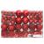 Set globuri de Crăciun 111 buc., roșu, polistiren GartenMobel Dekor