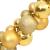 Ghirlandă de Crăciun cu globuri, auriu, 175 cm, polistiren GartenMobel Dekor