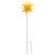 Lumină de Crăciun cu LED/țăruș de sol, galben, 57 cm, pliabilă GartenMobel Dekor