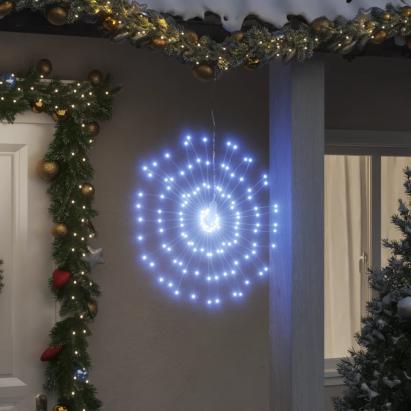 Lumini stelare de Crăciun 140 LED-uri, 4 buc., alb rece, 17 cm GartenMobel Dekor