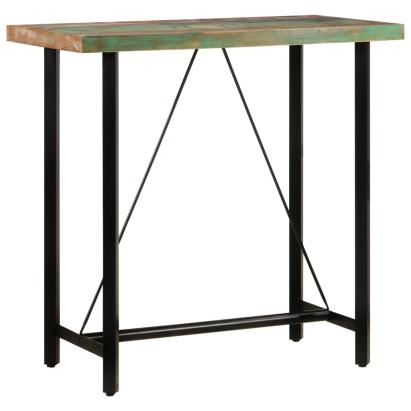 Masă de bar, 110x55x107 cm, lemn masiv reciclat și fier GartenMobel Dekor