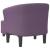 Fotoliu tip cuvă cu taburet, violet, material textil GartenMobel Dekor