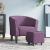 Fotoliu tip cuvă cu taburet, violet, material textil GartenMobel Dekor