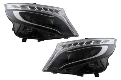 Faruri LED Mercedes V-Class W447 Vito (2014-2017) Negru Performance AutoTuning