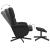 Scaun rabatabil cu taburet, negru, material textil GartenMobel Dekor