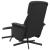 Scaun rabatabil cu taburet, negru, material textil GartenMobel Dekor