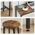 Masa pentru bucatarie/living/bar + 2 scaune, Artool, pal si otel, maro rustic, 100x40x90 cm GartenVIP DiyLine