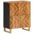 Dulap lateral, maro și negru, 60x33,5x75 cm lemn masiv de mango GartenMobel Dekor