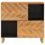 Dulap lateral, maro și negru, 80x33,5x75 cm lemn masiv de mango GartenMobel Dekor