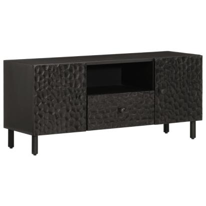 Comodă TV, negru, 105x33x46 cm, lemn masiv de mango GartenMobel Dekor